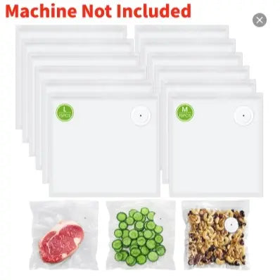 Vacuum Sealer for Food with Visual Water Storage Tank, Handheld Saver Vacuum Sealer Machine with 10 Reusable Bags for 5X Preservation & Fresh