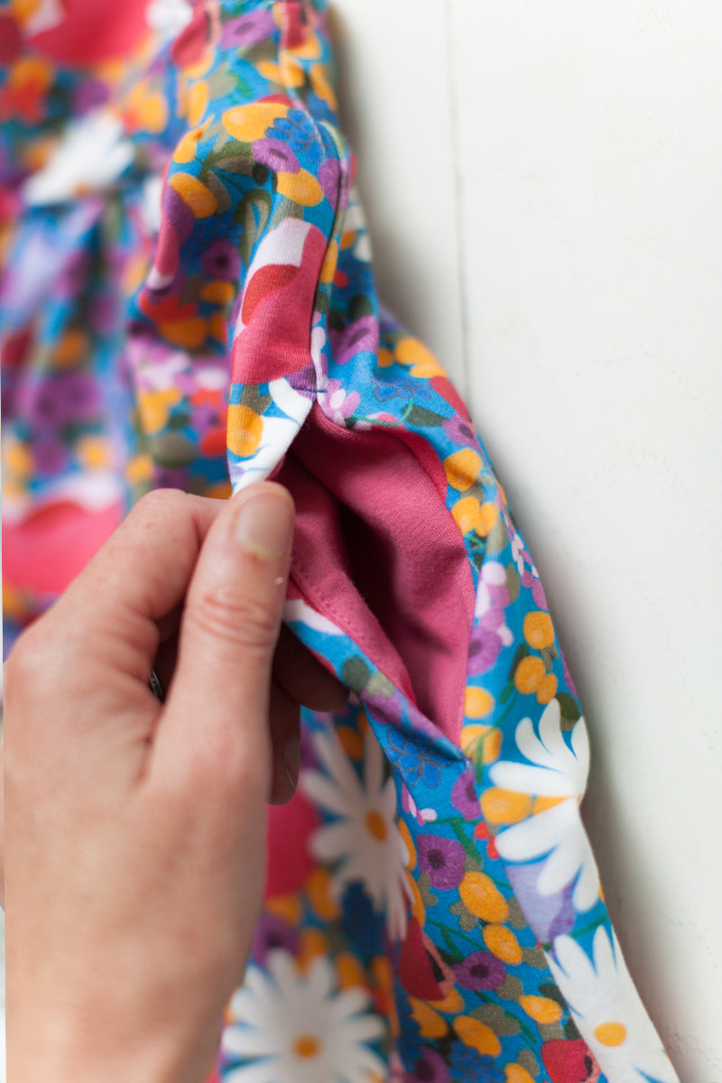 Jumper dress in Scandinavian floral