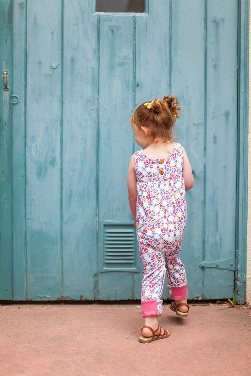 Tank romper in Midsummer floral